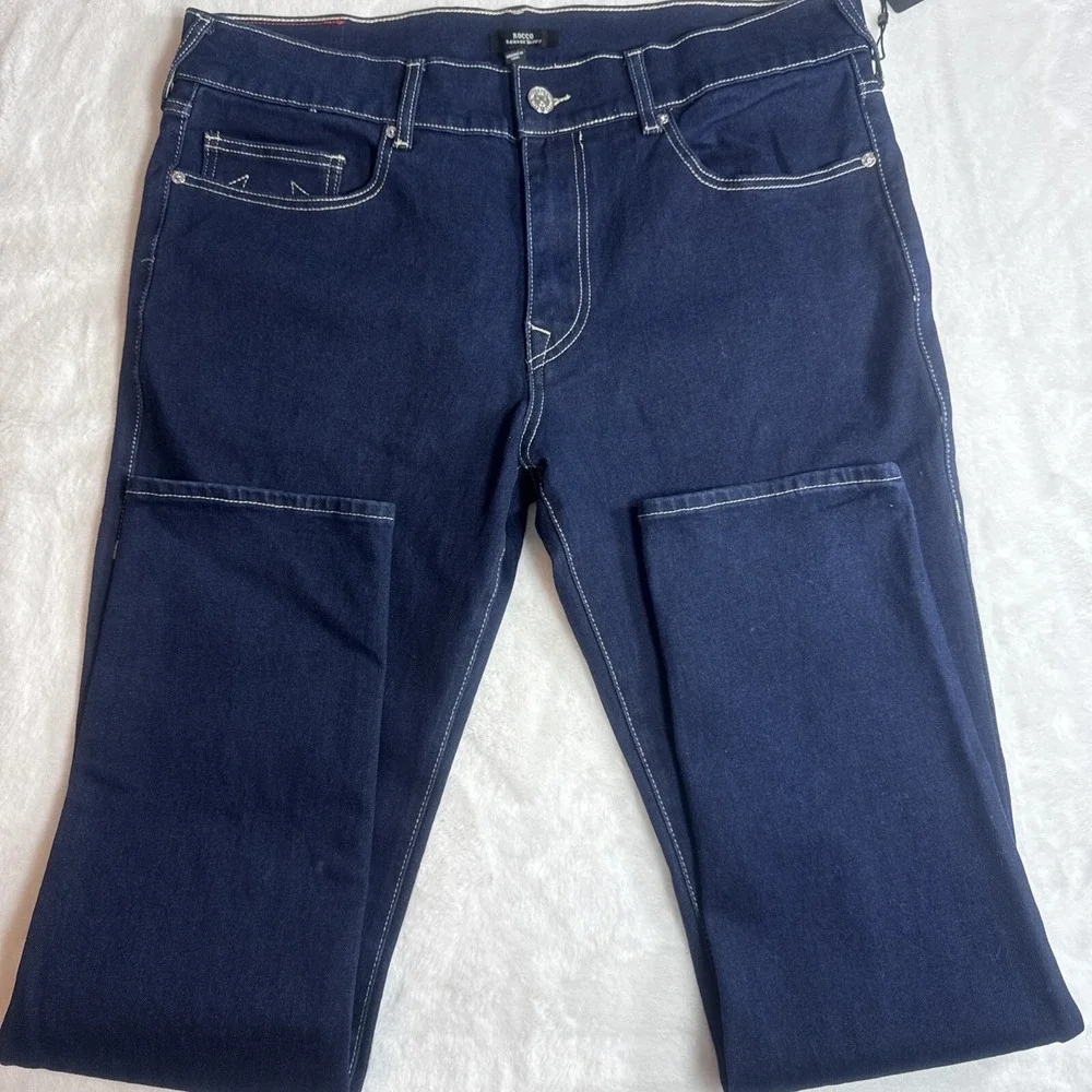 True Religion Rocco Relaxed Skinny Men's Jeans Dark‎ Blue 36